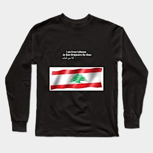 I am From Lebanon Long Sleeve T-Shirt